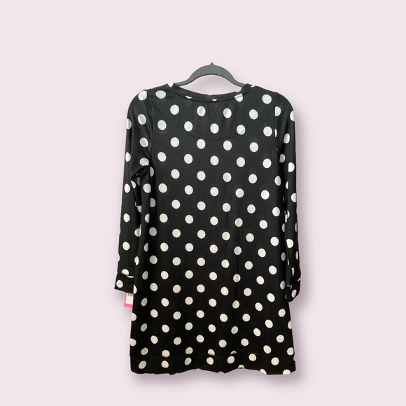 KATE SPADE Polka Dot Black & White Long Sleeves Dress Size Small/Medium BNWT - Picture 3 of 12
